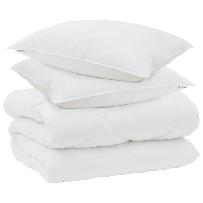 Duvet de iarnă cu pernă 3 pcs Alb Microfibră - WALTI WALTI