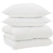 Duvet de iarnă cu pernă 3 pcs Alb Microfibră - WALTI WALTI