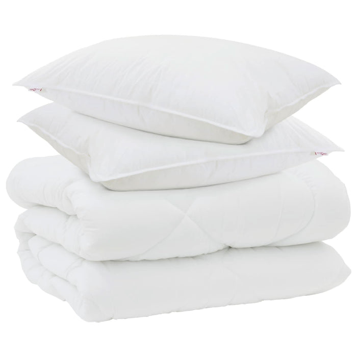 Duvet de iarnă cu pernă 3 pcs Alb Microfibră - WALTI WALTI