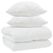 Duvet de iarnă cu pernă 3 pcs Alb Microfibră - WALTI WALTI
