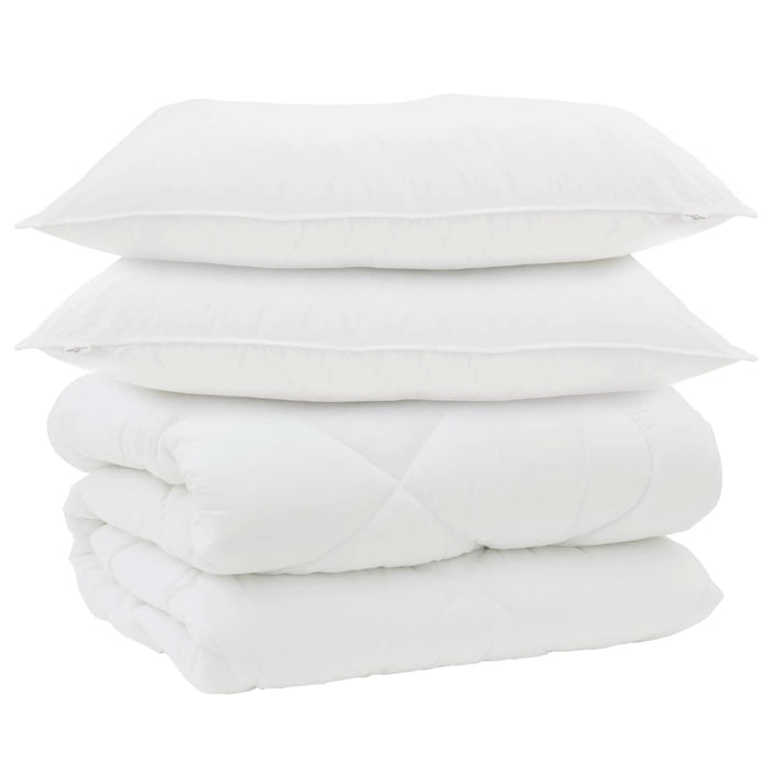 Duvet de iarnă cu pernă 3 pcs Alb Microfibră - WALTI WALTI