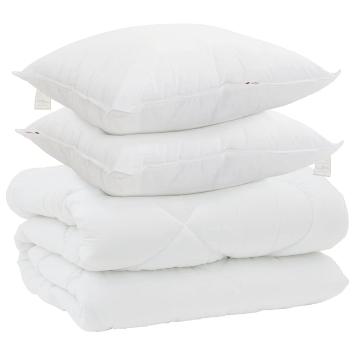 Duvet de iarnă cu pernă 3 pcs Alb Microfibră - WALTI WALTI