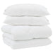 Duvet cu perne cu pernă 3 pcs Alb Microfibră și Pene de Rață - WALTI WALTI