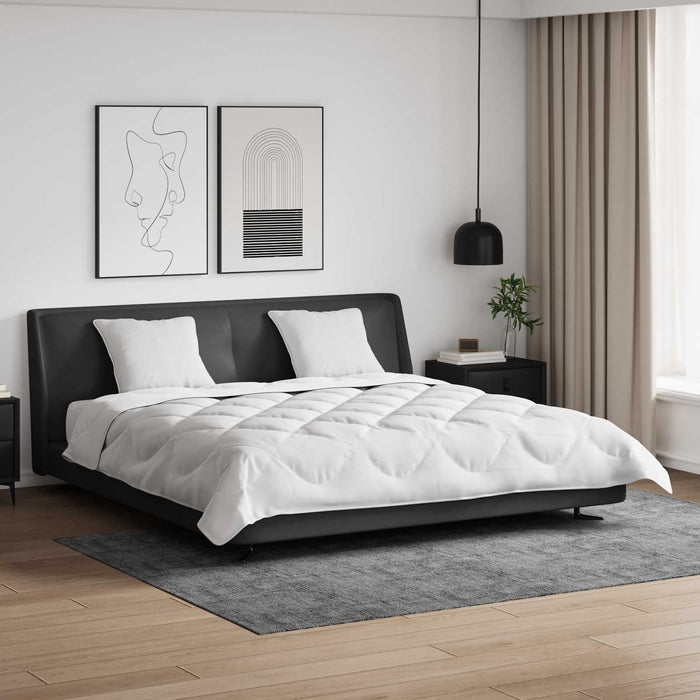 Set de Pături cu pernă 3 pcs Alb Microfibră și Pene de Rață - WALTI WALTI