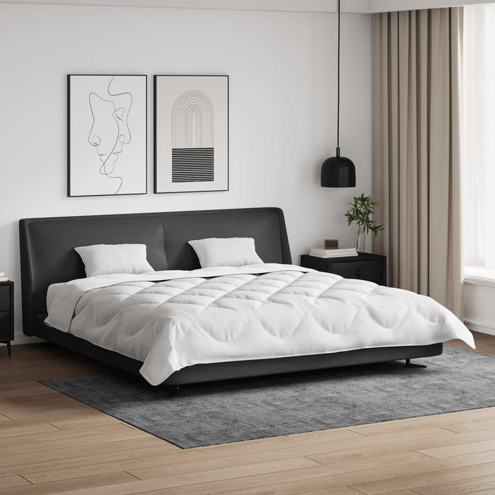 Set de Pături cu pernă 3 pcs Alb Microfibră și Pene de Rață - WALTI WALTI
