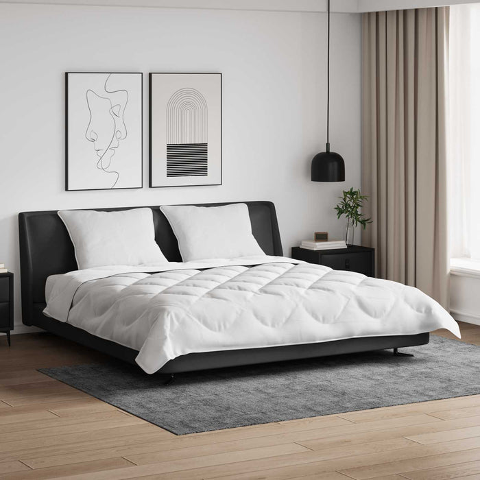 Set de Pături cu pernă 3 pcs Alb Microfibră și Pene de Rață - WALTI WALTI