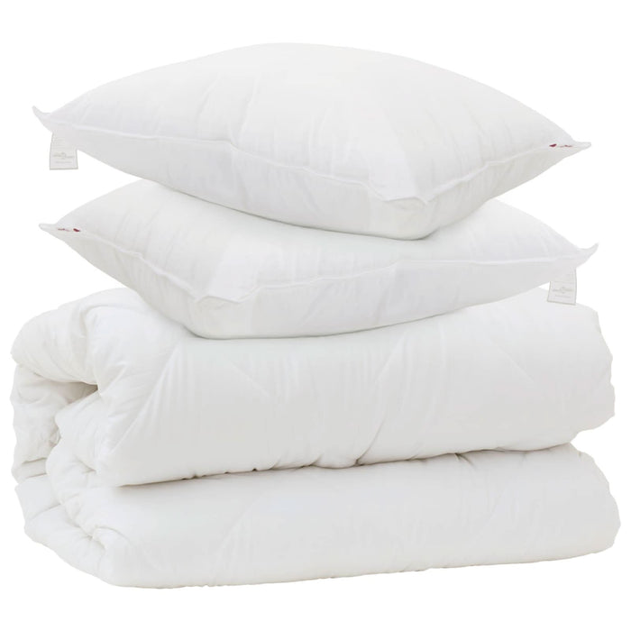 Duvet cu perne cu pernă 3 pcs Alb Microfibră - WALTI WALTI