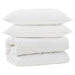 Duvet cu perne cu pernă 3 pcs Alb Microfibră - WALTI WALTI