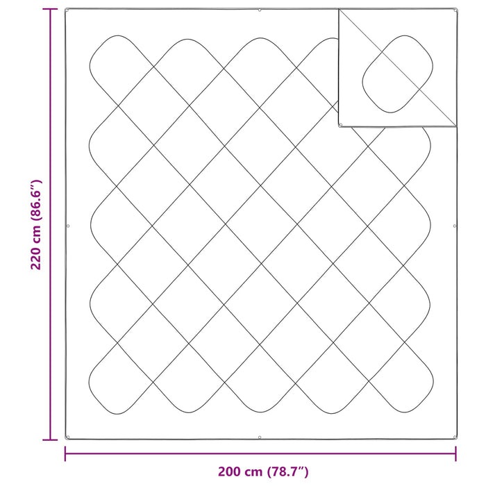 Duvet cu perne cu pernă 3 pcs Alb Microfibră - WALTI WALTI