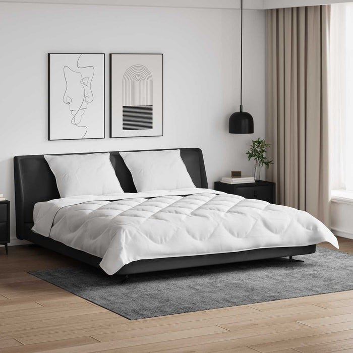 Duvet cu perne cu pernă 3 pcs Alb Microfibră - WALTI WALTI