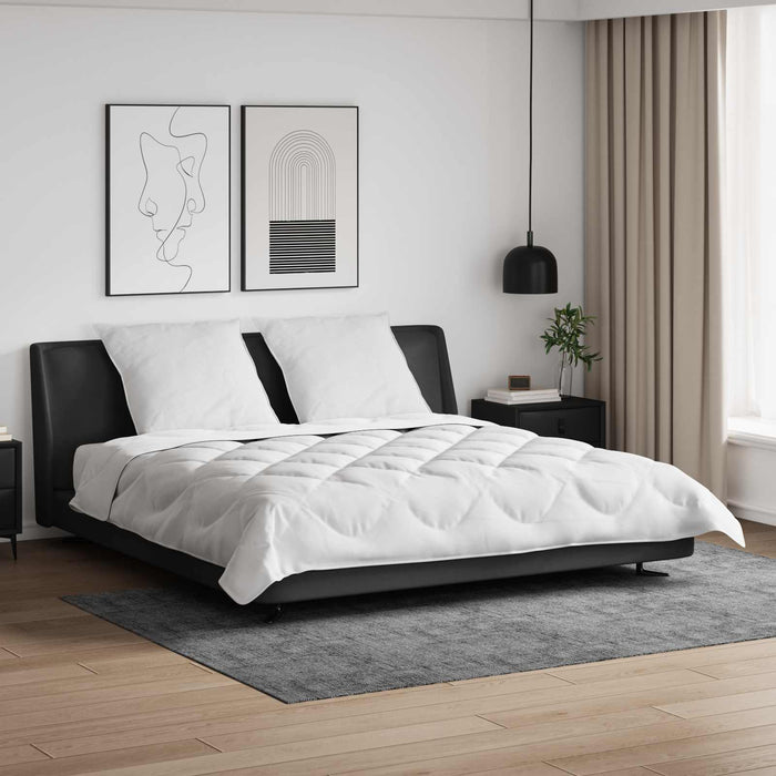Duvet cu perne cu pernă 3 pcs Alb Microfibră - WALTI WALTI