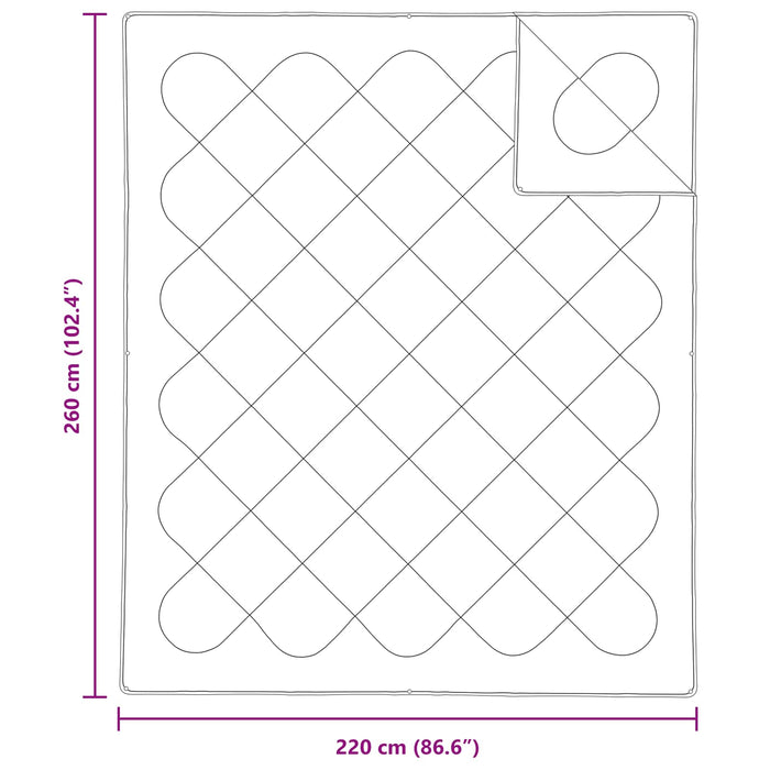 Duvet cu perne cu pernă 3 pcs Alb Microfibră - WALTI WALTI