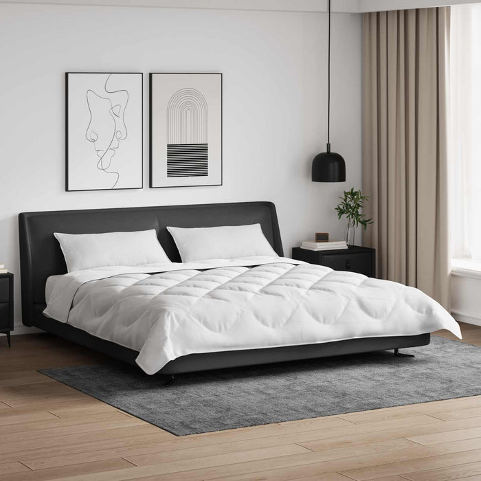 Duvet cu perne cu pernă 3 pcs Alb Microfibră - WALTI WALTI