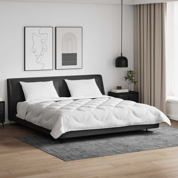 Duvet cu perne cu pernă 3 pcs Alb Microfibră - WALTI WALTI