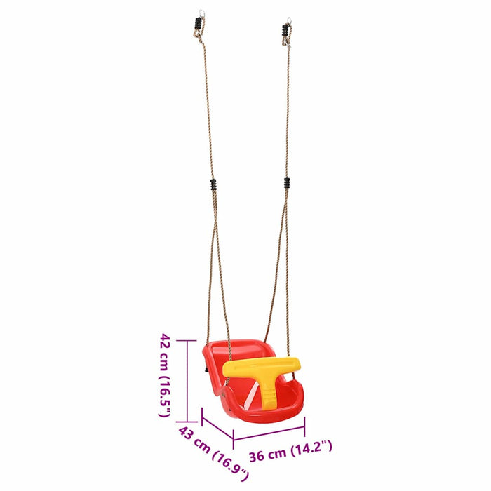 Leagăn pentru bebeluși 2 pcs Roșu 36 x 43 x 42 cm Plastic - WALTI WALTI