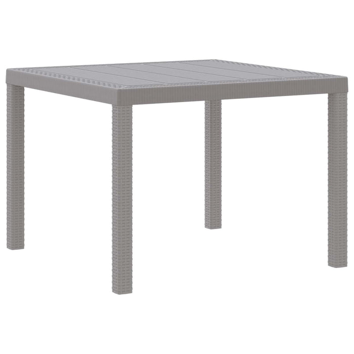Masă de Grădină Gri deschis 100 x 100 x 73 cm poliratan WALTI