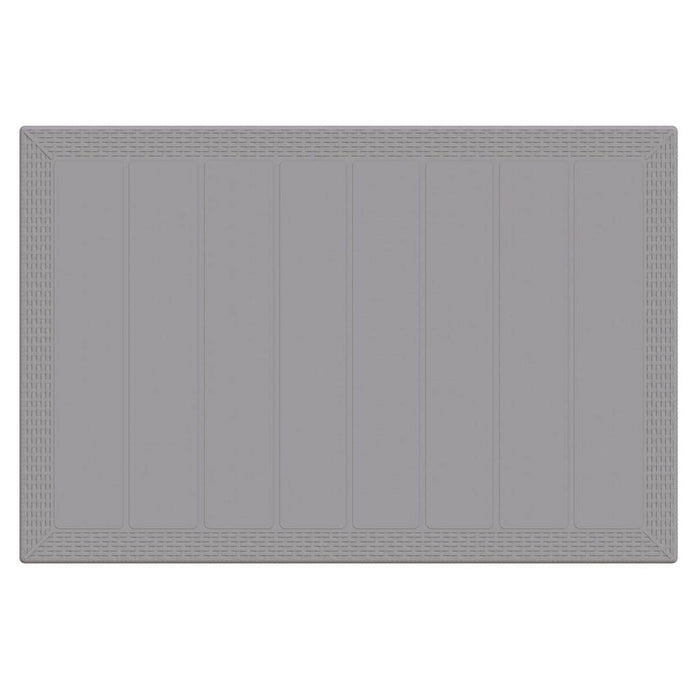 Masă de Grădină Gri deschis 150 x 100 x 73 cm poliratan - WALTI WALTI