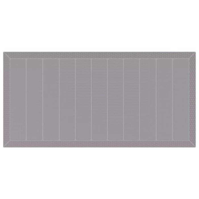 Masă de Grădină Gri deschis 200 x 100 x 73 cm poliratan - WALTI WALTI