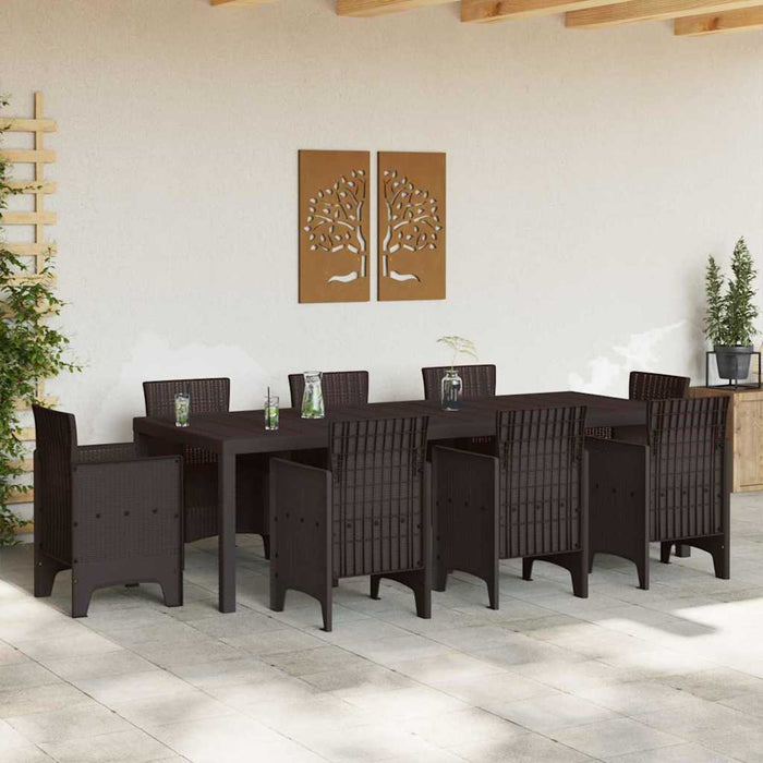 Masă de Grădină Maro 250 x 100 x 73 cm poliratan - WALTI WALTI