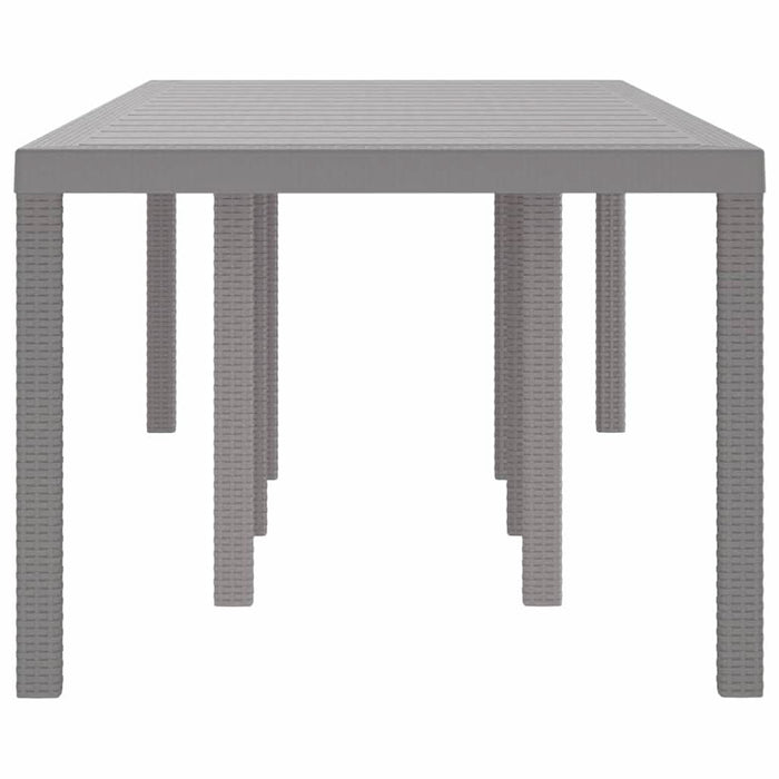 Masă de Grădină Gri deschis 250 x 100 x 73 cm poliratan WALTI