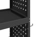 Cărucior pentru unelte cu raft cu roata Negru 75 x 35 x 73 cm - WALTI WALTI