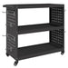 Cărucior pentru unelte cu raft cu roata Negru 75 x 35 x 73 cm - WALTI WALTI