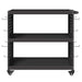 Cărucior pentru unelte cu raft cu roata Negru 75 x 35 x 73 cm - WALTI WALTI