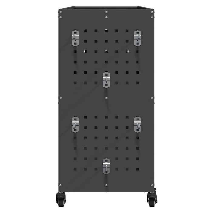 Cărucior pentru unelte cu raft cu roata Negru 75 x 35 x 73 cm - WALTI WALTI