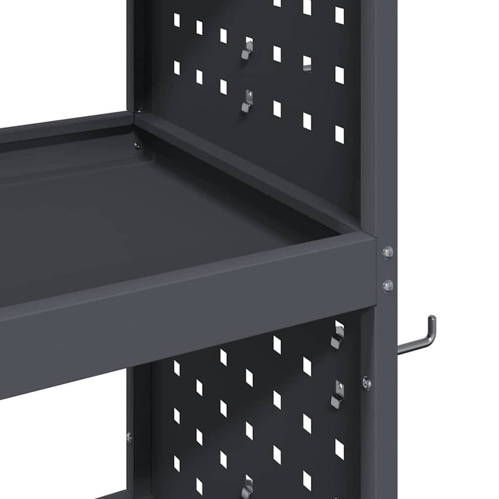 Cărucior pentru unelte cu raft Manual Antracit 75 x 35 x 73 cm - WALTI WALTI