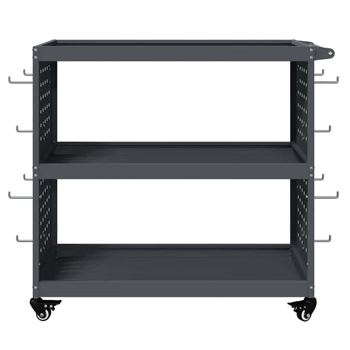 Cărucior pentru unelte cu raft Manual Antracit 75 x 35 x 73 cm - WALTI WALTI