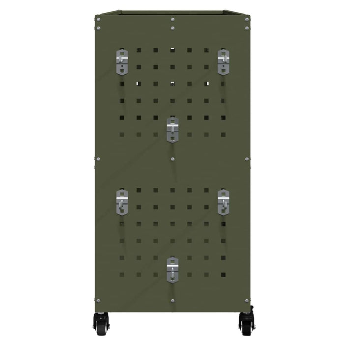 Cărucior pentru unelte cu raft Olivengrønn 75 x 35 x 73 cm - WALTI WALTI