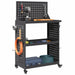 Cărucior pentru unelte cu raft cu roata Negru 65 x 35 x 111 cm - WALTI WALTI