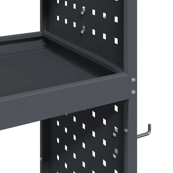 Cărucior pentru unelte cu raft Manual Antracit 65 x 35 x 111 cm - WALTI WALTI