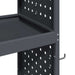 Cărucior pentru unelte cu raft Manual Antracit 65 x 35 x 111 cm - WALTI WALTI