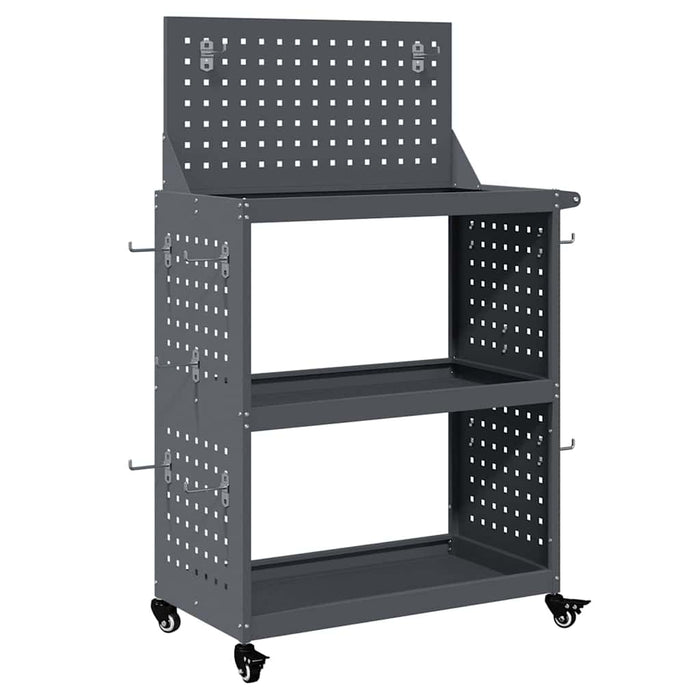 Cărucior pentru unelte cu raft Manual Antracit 65 x 35 x 111 cm - WALTI WALTI