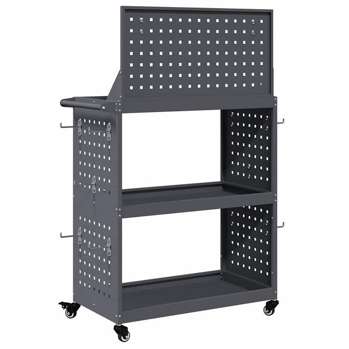 Cărucior pentru unelte cu raft Manual Antracit 65 x 35 x 111 cm - WALTI WALTI