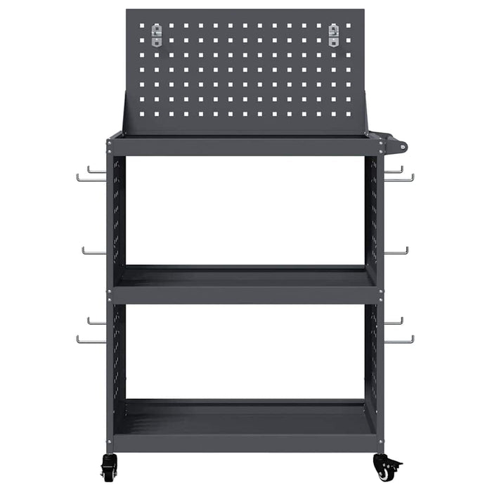 Cărucior pentru unelte cu raft Manual Antracit 65 x 35 x 111 cm - WALTI WALTI
