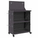 Cărucior pentru unelte cu raft cu roata Negru 65 x 35 x 111 cm - WALTI WALTI