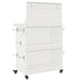 Cărucior pentru unelte cu raft cu roata Alb 65 x 35 x 111 cm - WALTI WALTI