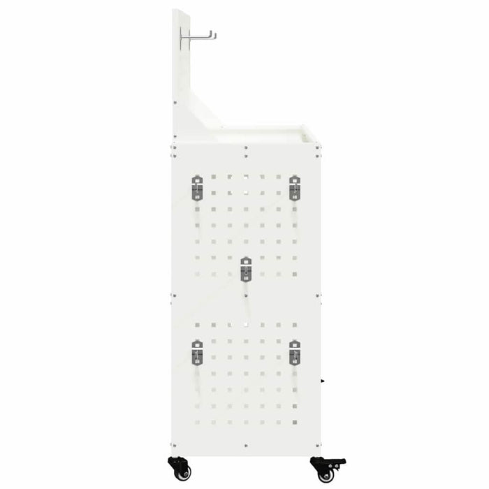 Cărucior pentru unelte cu raft cu roata Alb 65 x 35 x 111 cm - WALTI WALTI