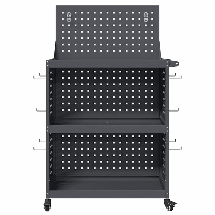 Cărucior pentru unelte cu raft Manual Antracit 65 x 35 x 111 cm - WALTI WALTI