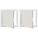 Panou de Acces 2 pcs Alb 63 x 33 x 3 cm Oțel - WALTI WALTI