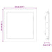 Panou de Acces Manual 2 pcs Alb 20 x 20 cm Oţel - WALTI WALTI