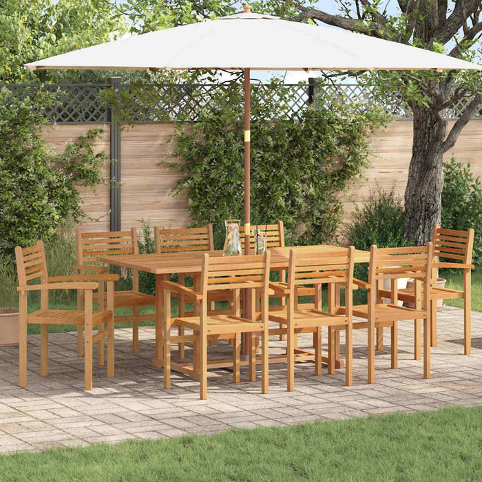 Scaune de grădină stivuibile 8 pcs Maro 55.5 x 55.5 x 90 cm - WALTI WALTI