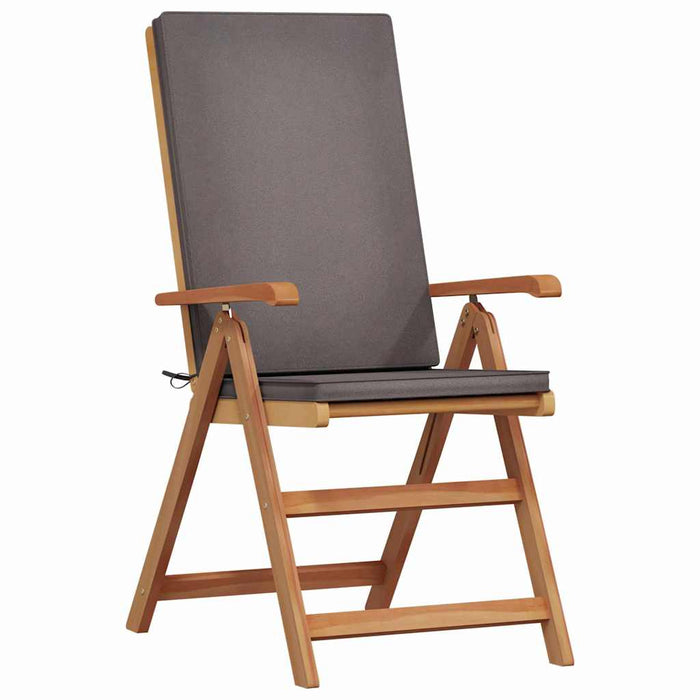 Scaune de grădină reclinabile cu perne, set de 4 piese din lemn masiv de teak - WALTI WALTI