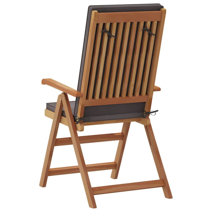 Scaune de grădină reclinabile cu perne, 6 piese din lemn de teak solid - WALTI WALTI