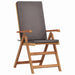 Scaune de grădină relaxante cu perne - set de 8 din lemn de teak solid - WALTI WALTI