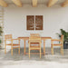 Set de masă pentru grădină 5 pcs Maro Lemn masiv de tec - WALTI WALTI