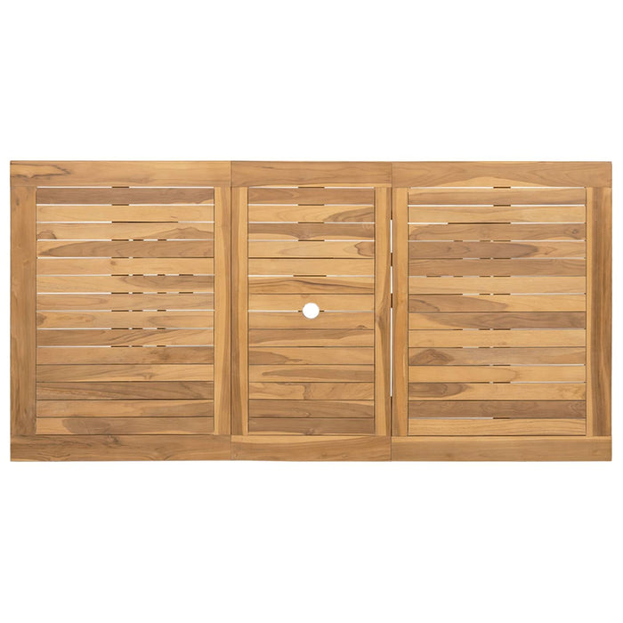 Set de masă pentru grădină 7 pcs Maro Lemn solid de tec - WALTI WALTI