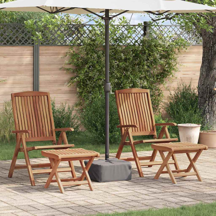 Set de lounge pentru grădină 4 pcs Maro Lemn solid de tec - WALTI WALTI